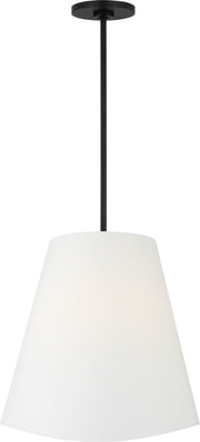 Visual Comfort Studio - KSP1213MBK - Three Light Hanging Shade - Beauvoir - Midnight Black/Midnight Black