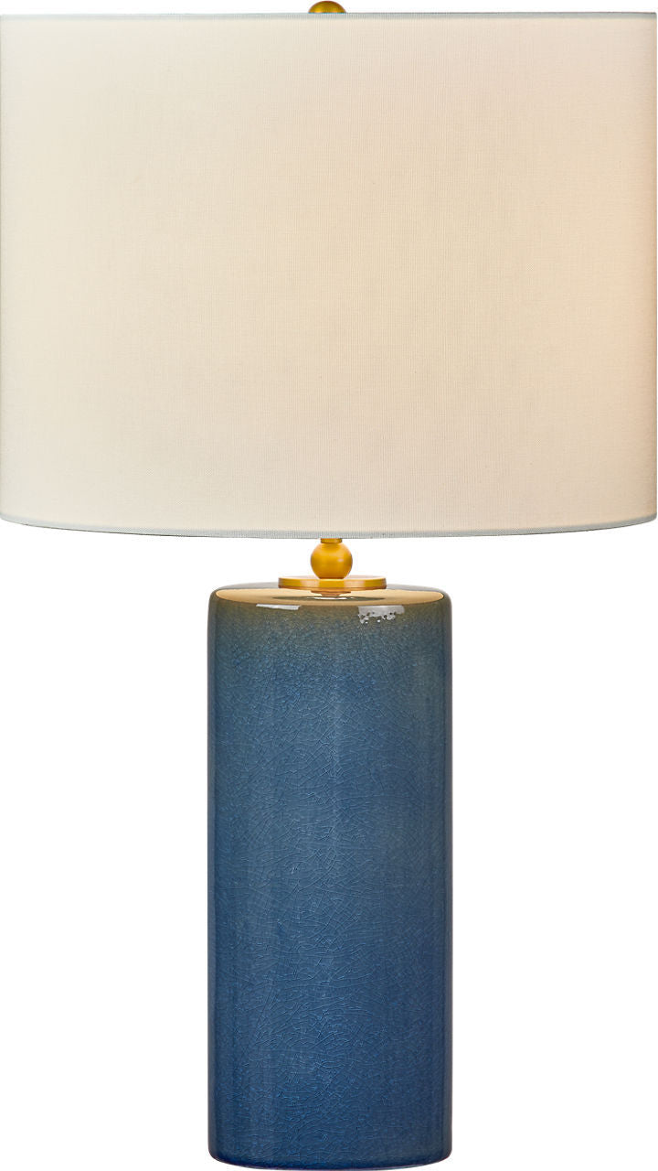 Visual Comfort Studio - KST1241DOC - One Light Table Lamp - Lauren - Deep Ocean Crackle/Deep Ocean Crackle