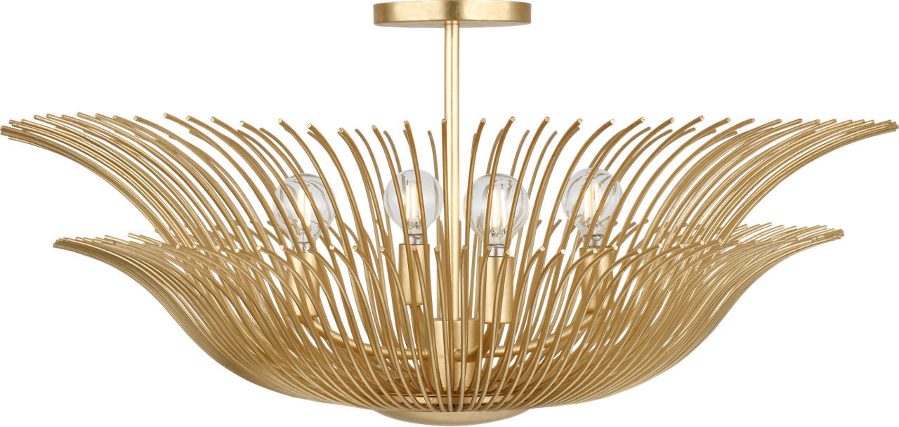 Visual Comfort Studio - LXF1024GD - Four Light Flush Mount - Dorelle - Gild/Gild