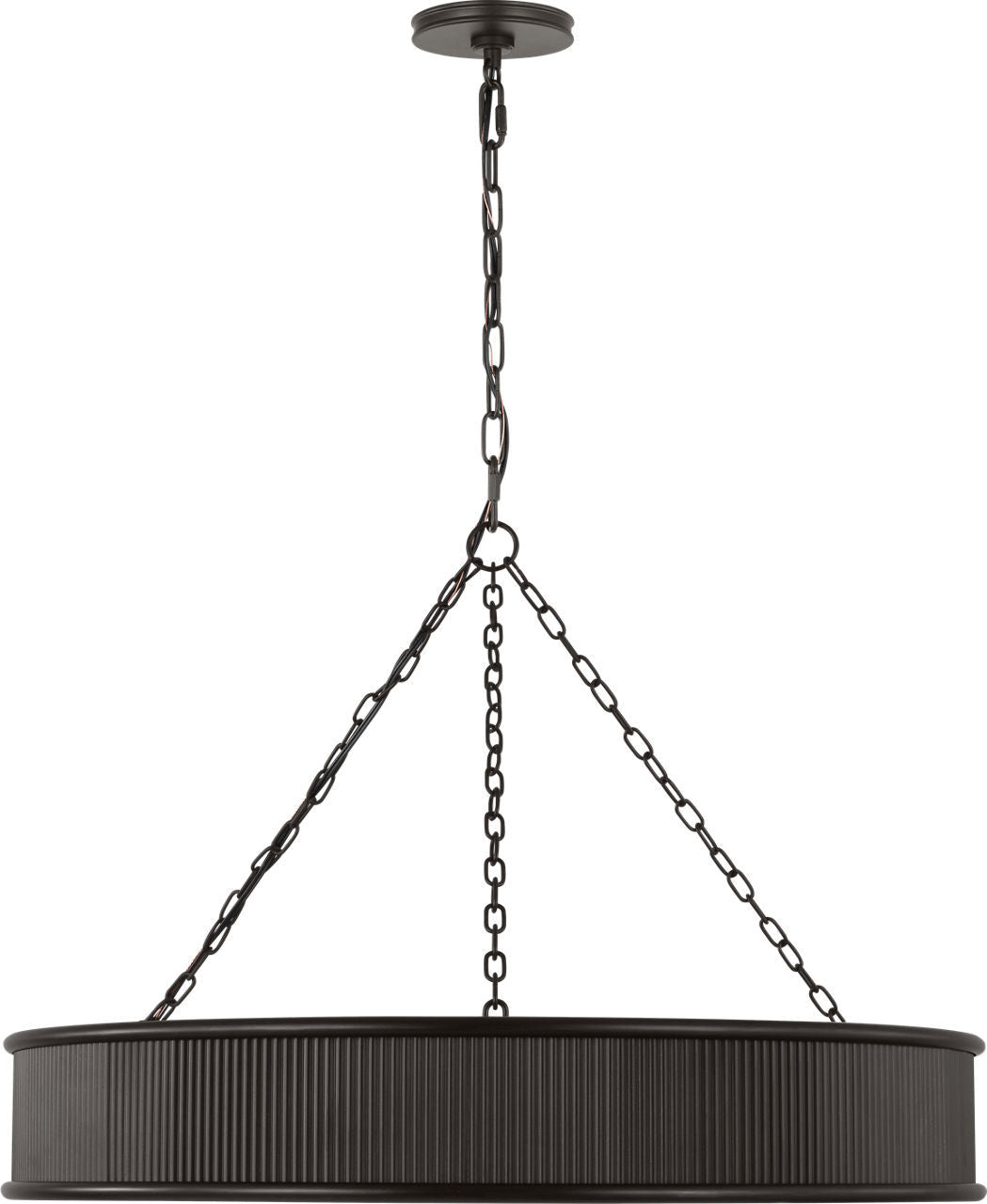 Visual Comfort Studio - PCC1008AI - Eight Light Chandelier - Ritz - Aged Iroged Iron