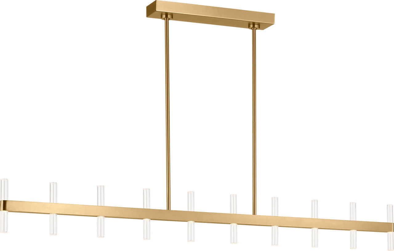 Visual Comfort Studio - SLC11120BBS - LED Linear Pendant - Silas - Burnished Brass/Burnished Brass