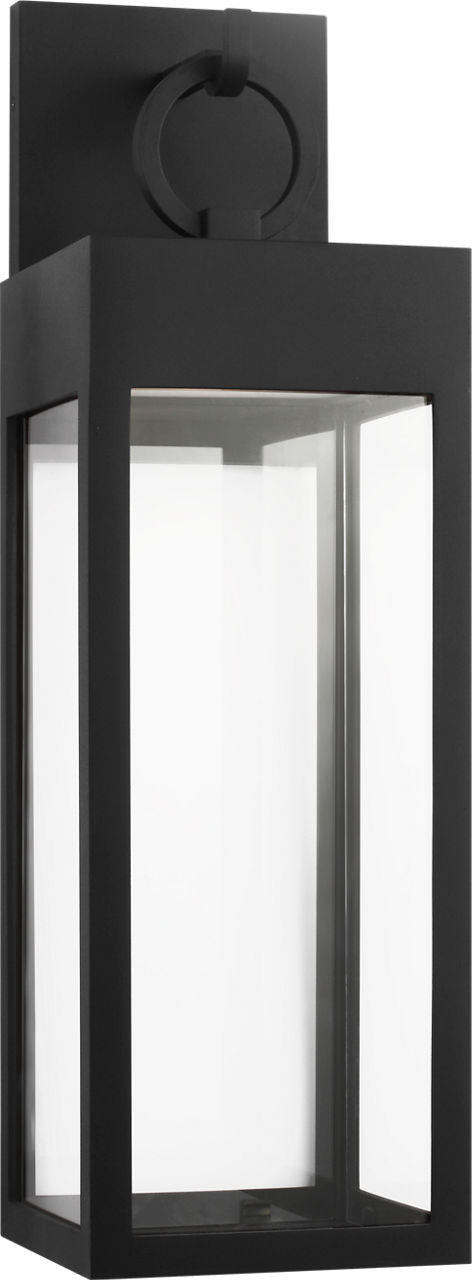 Visual Comfort Studio - SLO1391TXB - LED Wall Lantern - Sesha - Textured Black/Textured Black