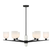 Savoy House - 1-1125-6-89 - Six Light Chandelier - Collier - Matte Black