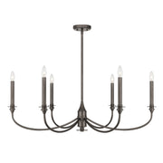 Savoy House - 1-1500-6-15 - Six Light Chandelier - Coventry - Mediterranean Bronze