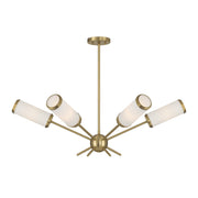 Savoy House - 1-3198-6-322 - Six Light Chandelier - Denison - Warm Brass