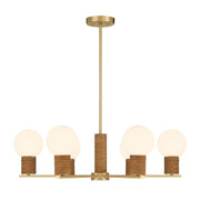 Savoy House - 1-4080-6-322 - Six Light Chandelier - Jarrell - Warm Brass
