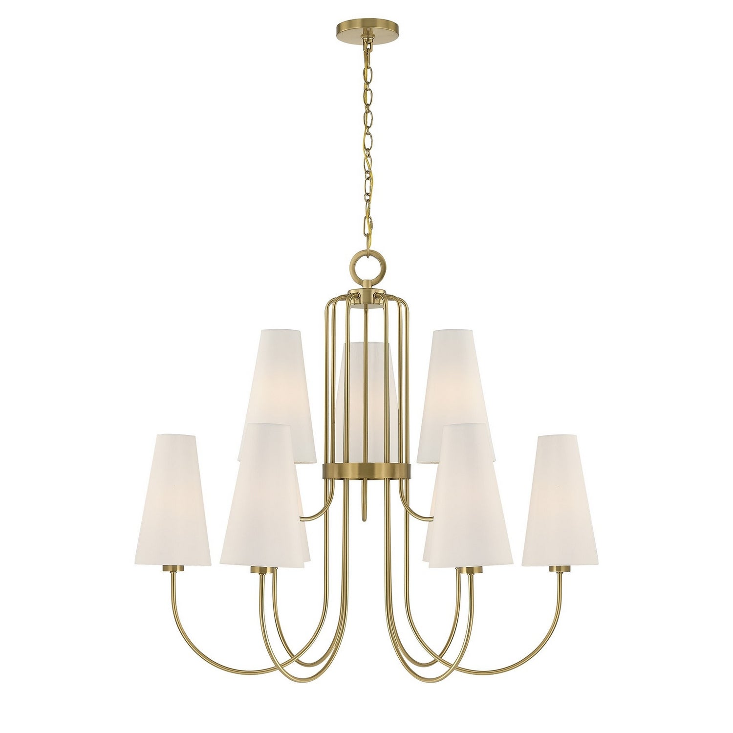 Savoy House - 1-4701-9-322 - Nine Light Chandelier - Wilkes - Warm Brass