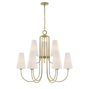 Savoy House - 1-4701-9-322 - Nine Light Chandelier - Wilkes - Warm Brass