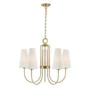 Savoy House - 1-4703-5-322 - Five Light Chandelier - Wilkes - Warm Brass