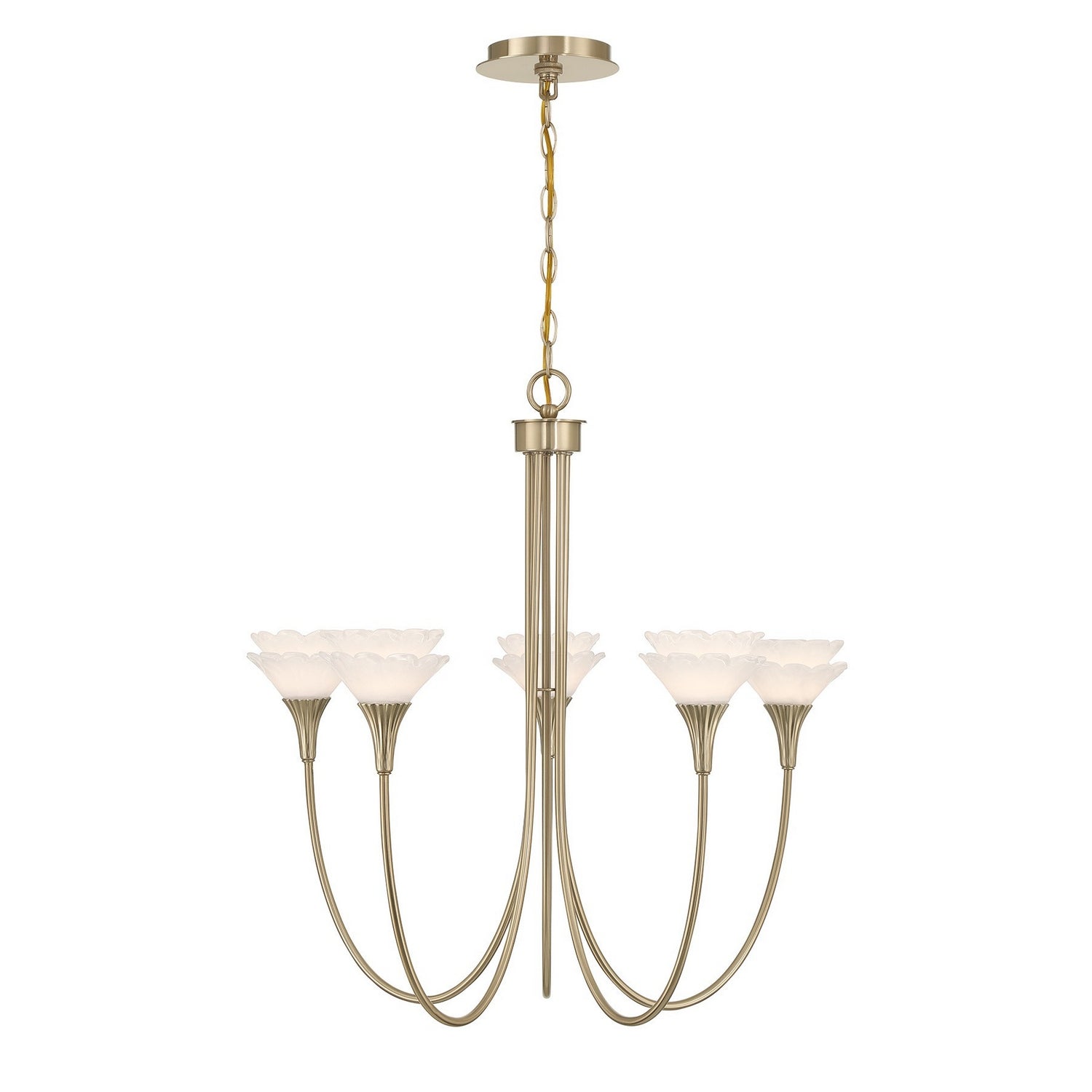Savoy House - 1-5082-5-127 - Five Light Chandelier - Florena - Noble Brass