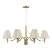 Savoy House - 1-6084-6-127 - Six Light Chandelier - Rosa - Noble Brass