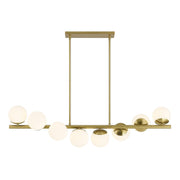 Savoy House - 1-6524-8-322 - Eight Light Linear Chandelier - Turin - Warm Brass