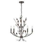 Savoy House - 1-6706-5-334 - Five Light Chandelier - Laska - Enchanted Bronze