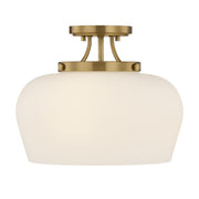 Savoy House - 6-6035-3-322 - Three Light Semi-Flush Mount - Octave - Satin Nickel