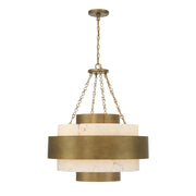 Savoy House - 7-3091-6-339 - Six Light Pendant - Davenport - Antique Patina