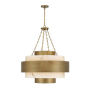 Savoy House - 7-3092-8-339 - Eight Light Pendant - Davenport - Antique Patina
