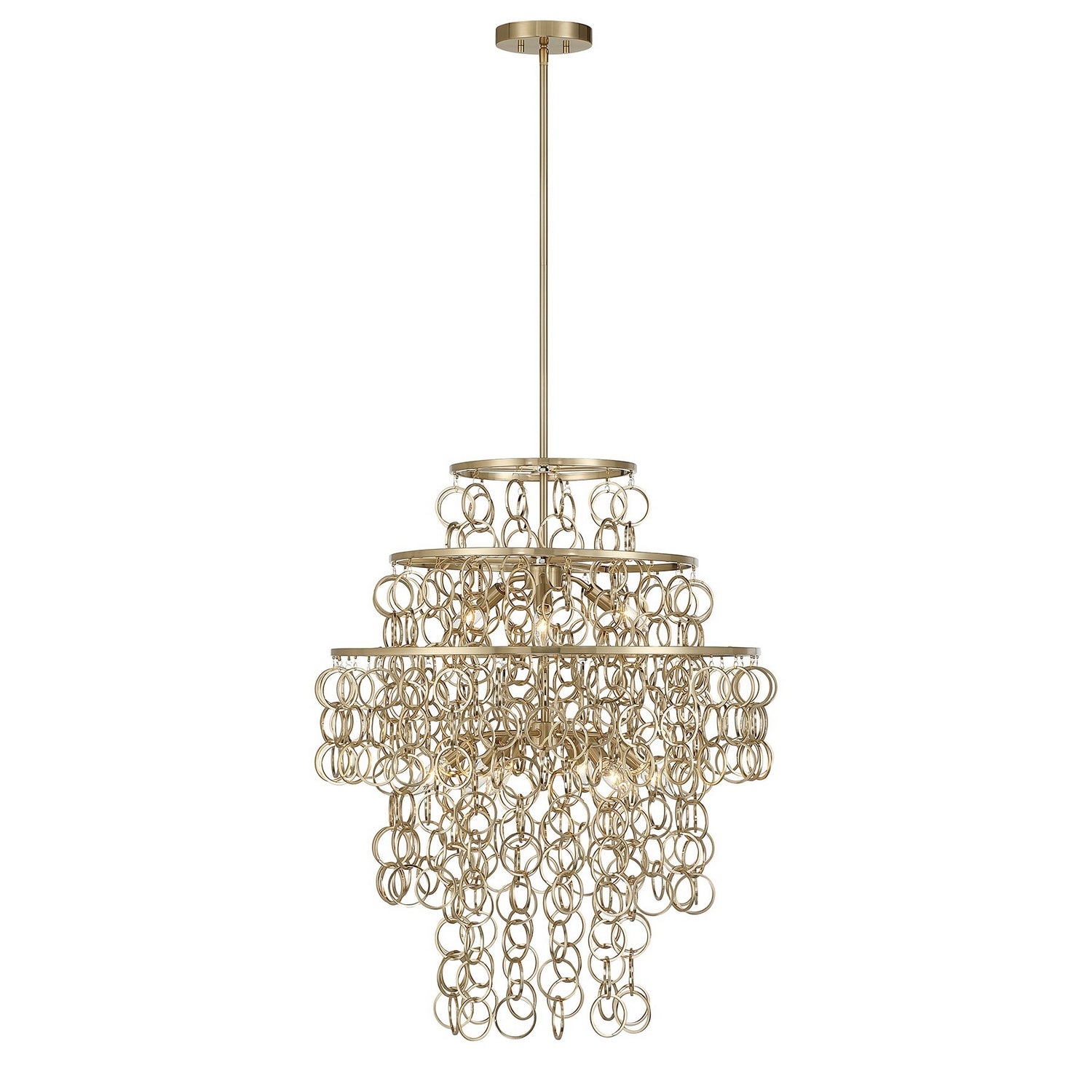 Savoy House - 7-4902-9-127 - Nine Light Pendant - Sententas - Noble Brass