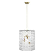 Savoy House - 7-6209-3-322 - Three Light Pendant - Reddick - Warm Brass