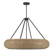 Savoy House - 7-8301-6-89 - Six Light Pendant - Gaia - Matte Black