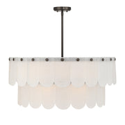 Savoy House - 7-9800-10-15 - Ten Light Pendant - Ashton - Mediterranean Bronze