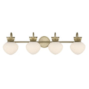 Savoy House - 8-1028-4-127 - Four Light Bathroom Vanity - Melbourne - Noble Brass