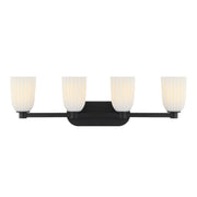 Savoy House - 8-1245-4-BK - Four Light Bathroom Vanity - Baldwin - Matte Black
