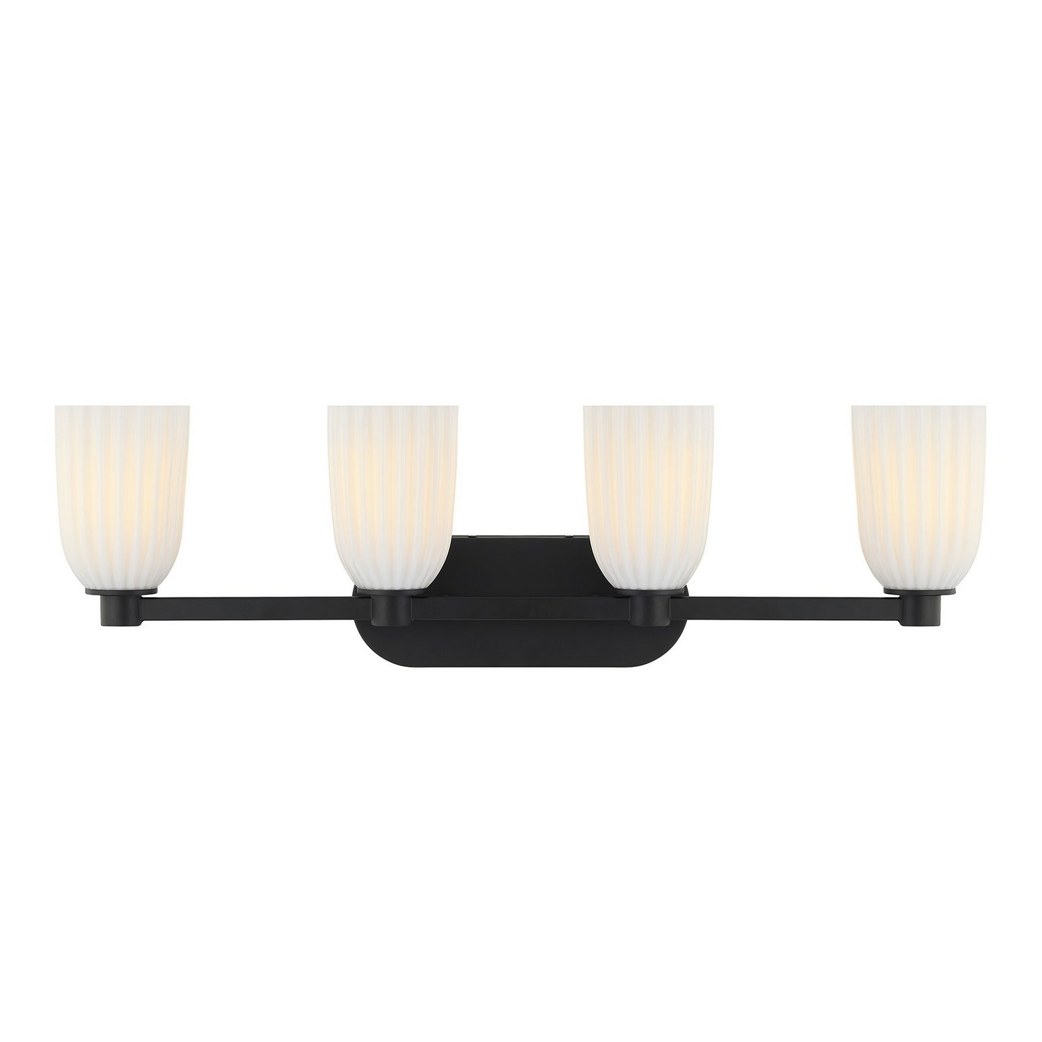 Savoy House - 8-1245-4-BK - Four Light Bathroom Vanity - Baldwin - Matte Black