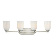 Savoy House - 8-1245-4-SN - Four Light Bathroom Vanity - Baldwin - Satin Nickel