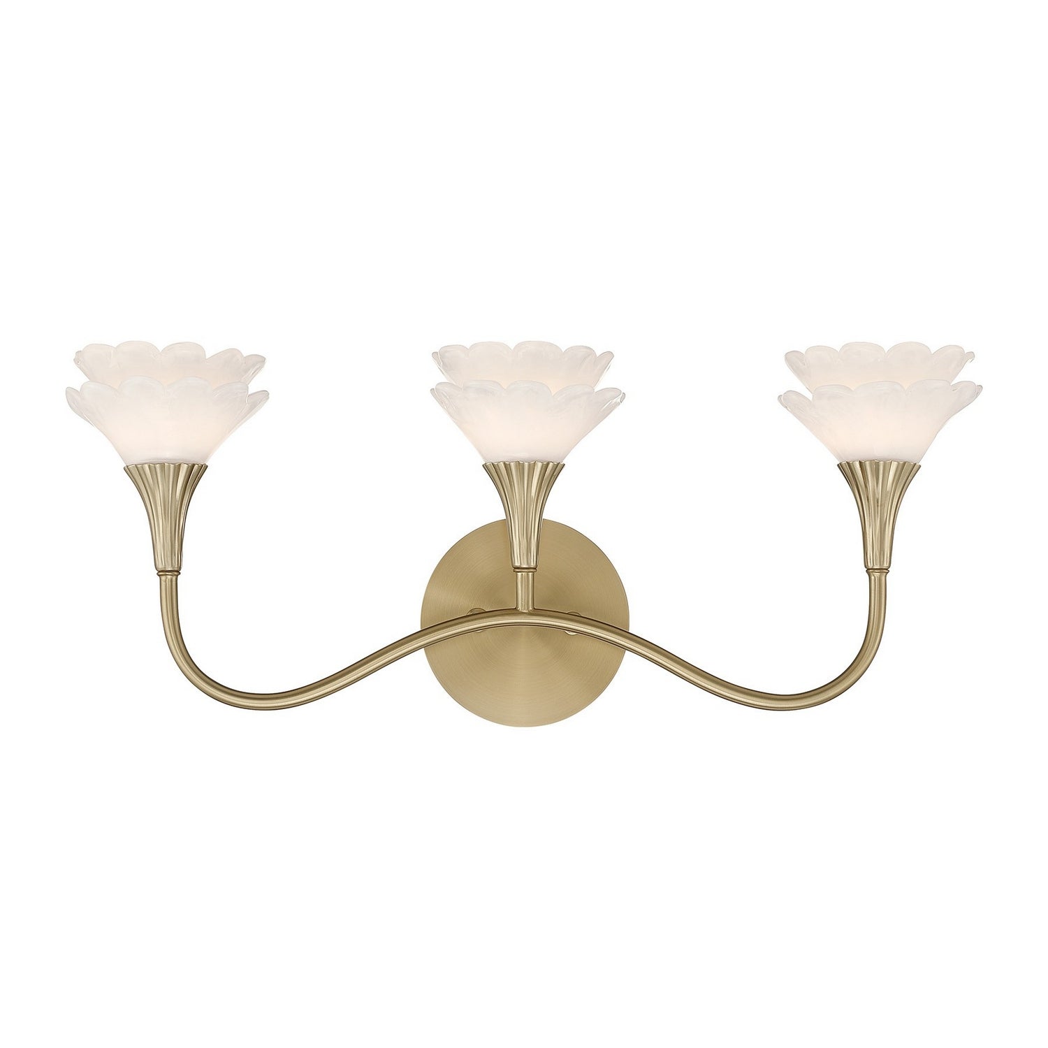 Savoy House - 8-5081-3-127 - Three Light Bathroom Vanity - Florena - Noble Brass