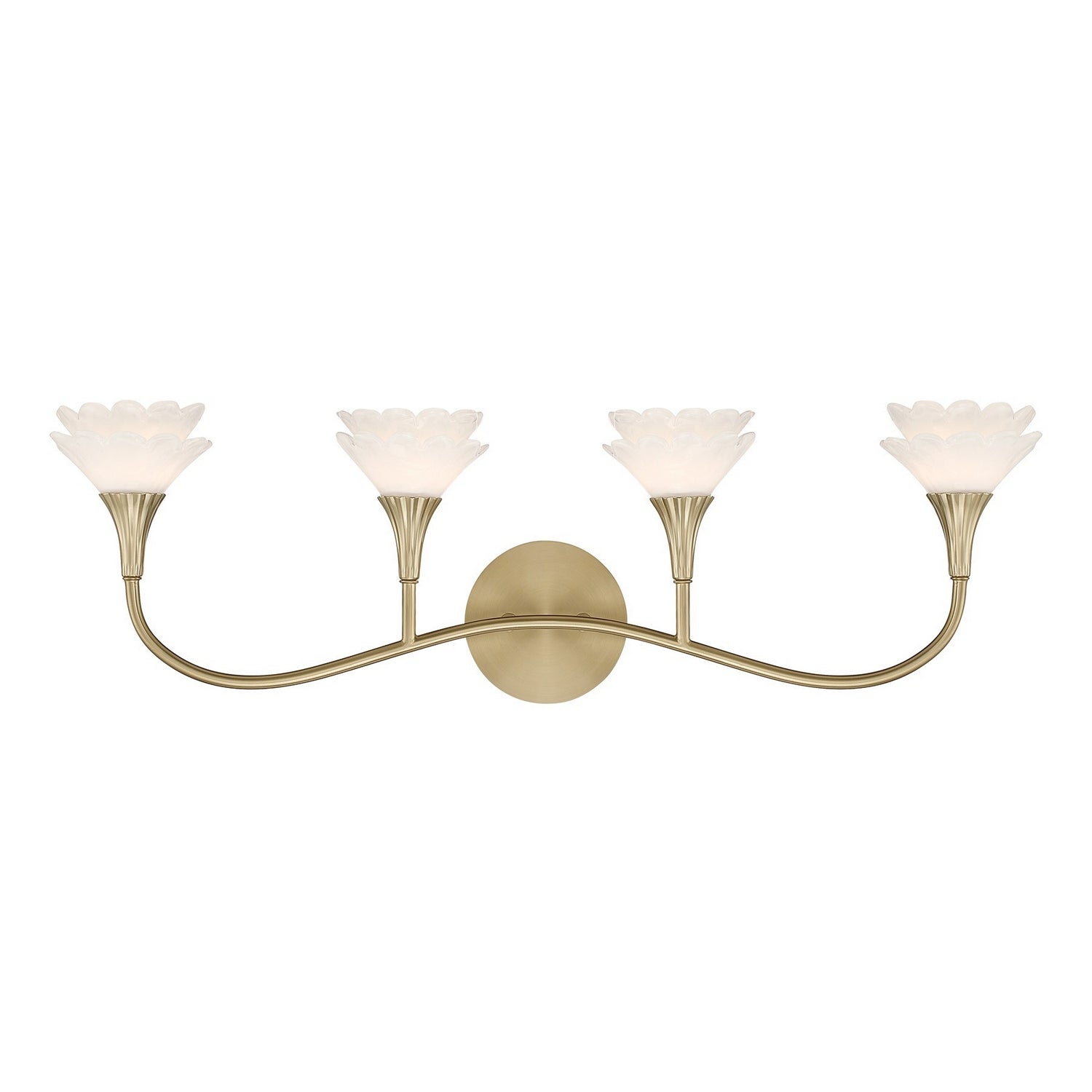 Savoy House - 8-5081-4-127 - Four Light Bathroom Vanity - Florena - Noble Brass
