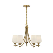 Savoy House - 1-6032-5-322 - Five Light Chandelier - Octave - Warm Brass