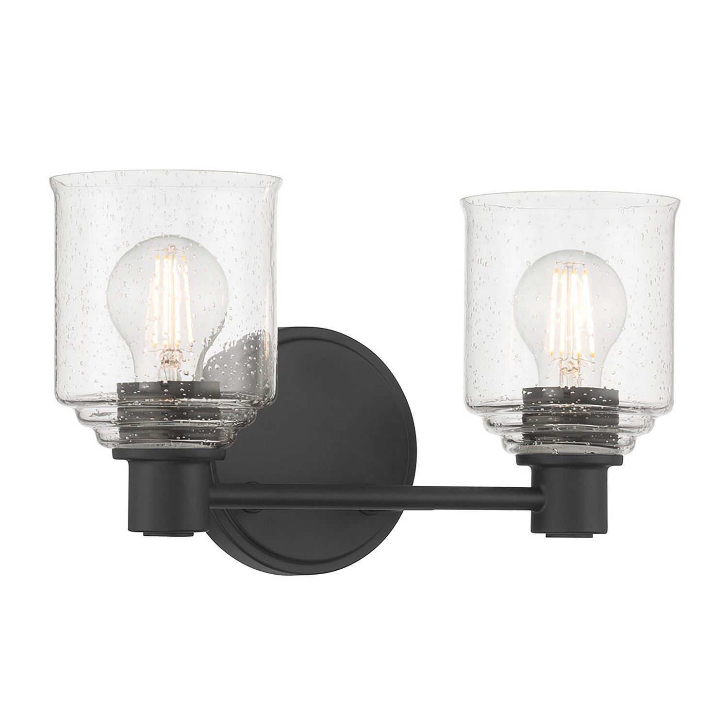 Millennium - 202102-MB - Two Light Vanity - Vessair - Matte Black