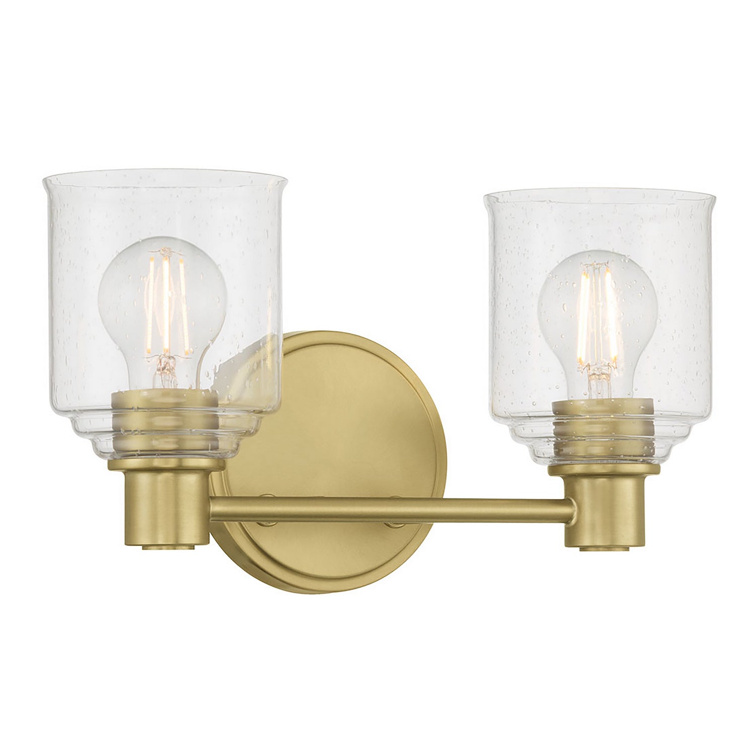 Millennium - 202102-VB - Two Light Vanity - Vessair - Vintage Brass
