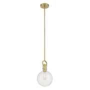 Millennium - 204101-VB - One Light Mini Pendant - Glanora - Vintage Brass
