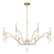Millennium - 205108-AGSI - Eight Light Chandelier - Aureline - Aged Silver
