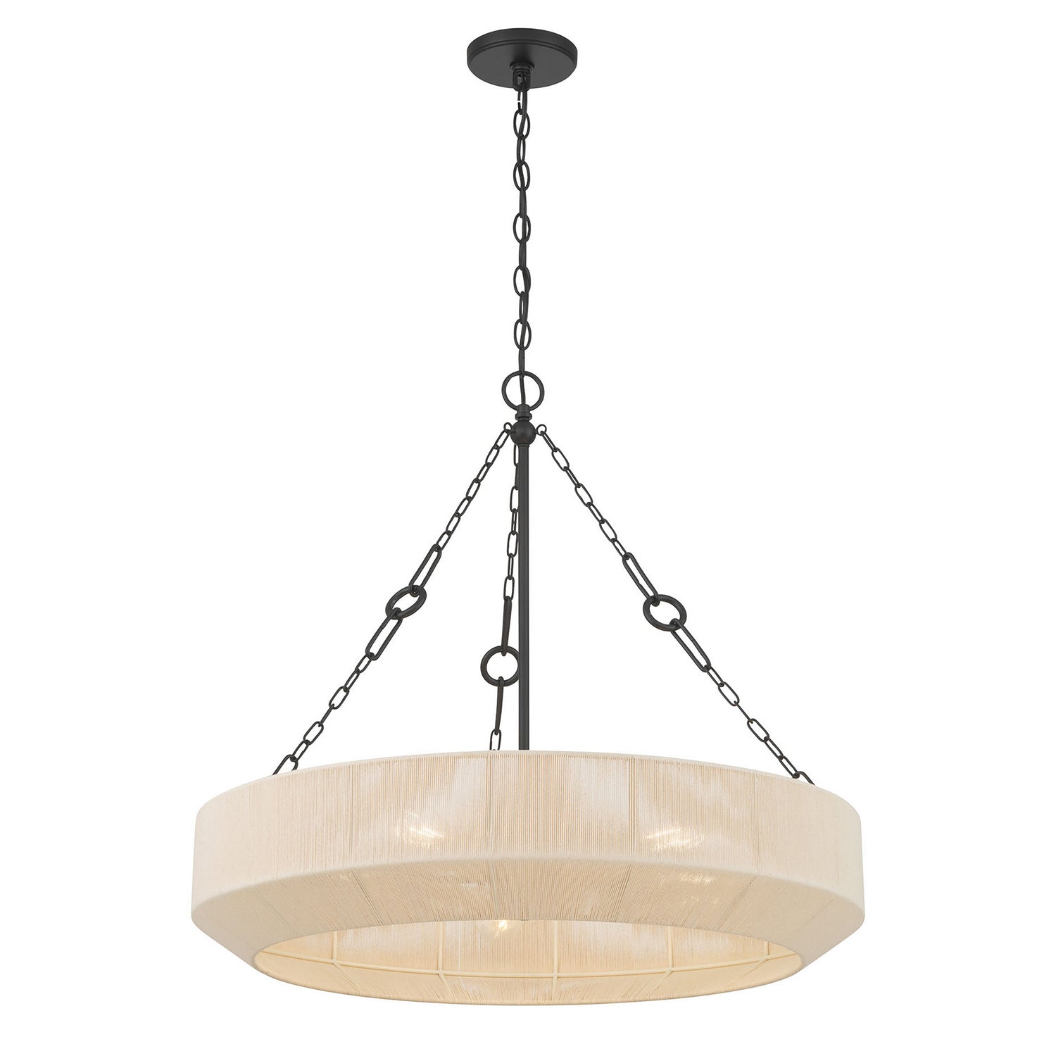Millennium - 206105-MB - Five Light Pendant - Tresselle - Matte Black