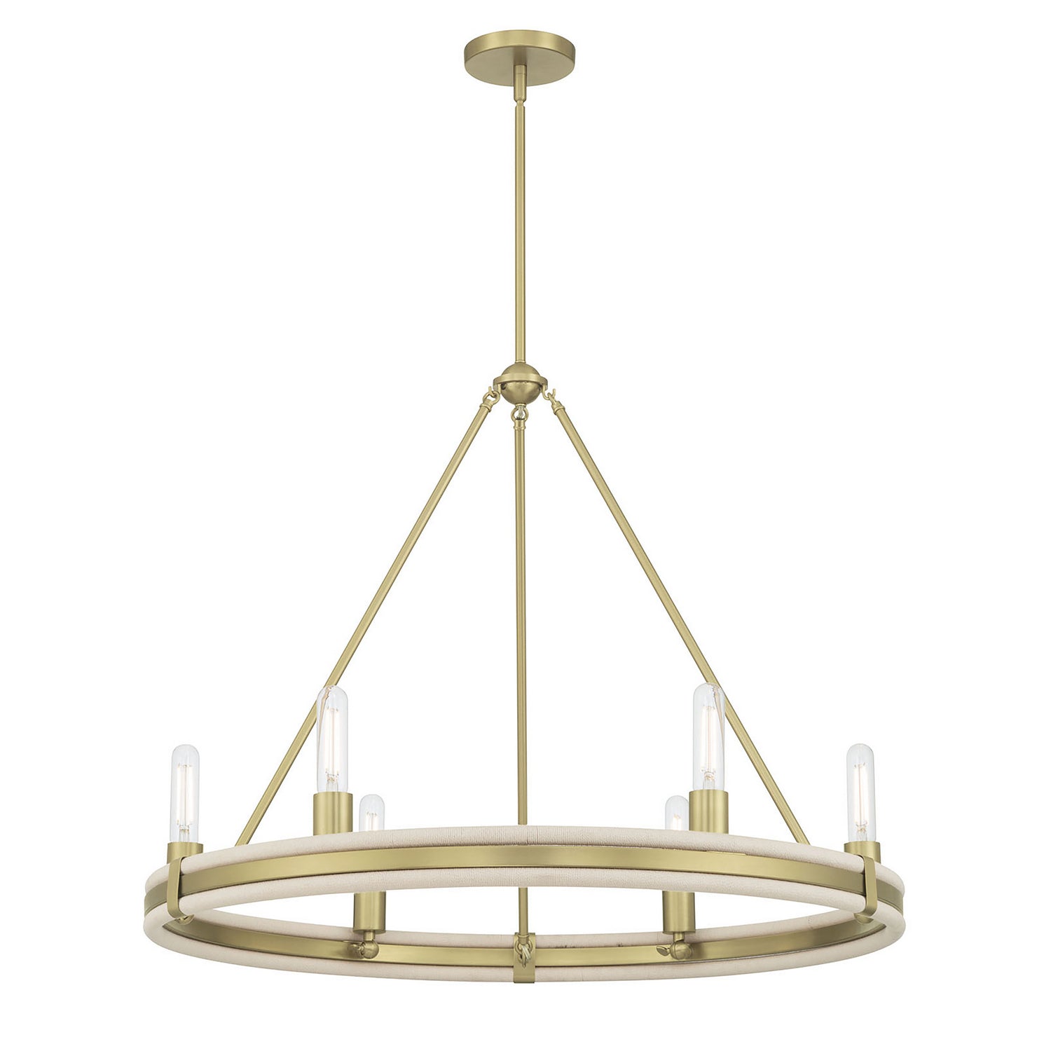 Millennium - 207106-VB - Six Light Chandelier - Rovessa - Vintage Brass