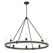 Millennium - 207108-MB - Eight Light Chandelier - Rovessa - Matte Black