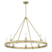 Millennium - 207108-VB - Six Light Chandelier - Rovessa - Vintage Brass