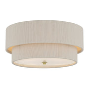 Millennium - 208104-VB - Four Light Flush Mount - Helbert - Vintage Brass