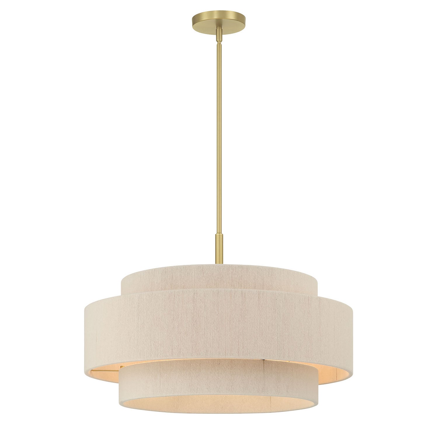 Millennium - 208105-VB - Five Light Pendant - Helbert - Vintage Brass