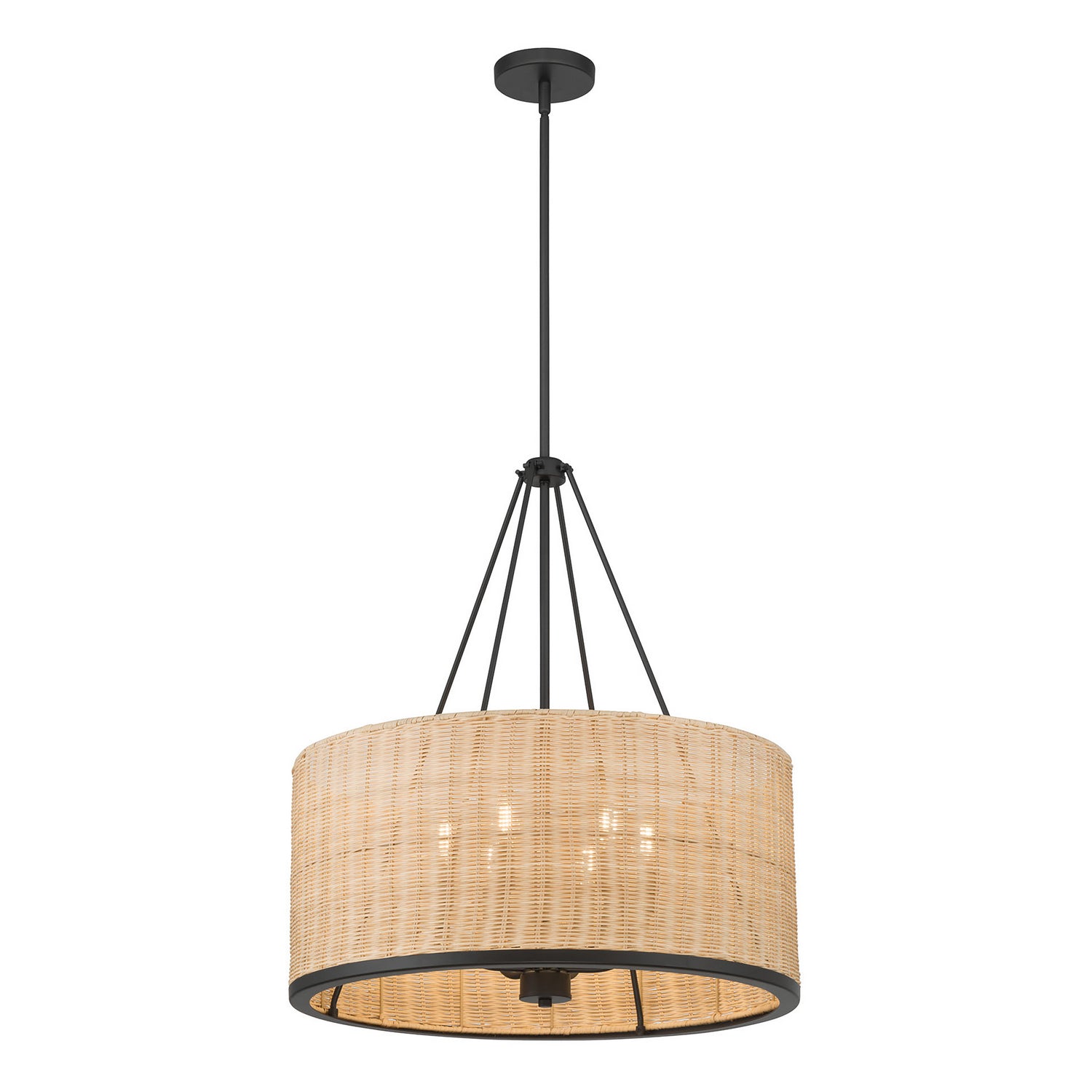 Millennium - 210106-MB - Six Light Pendant - Namiro - Matte Black