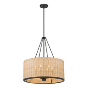 Millennium - 210106-MB - Six Light Pendant - Namiro - Matte Black