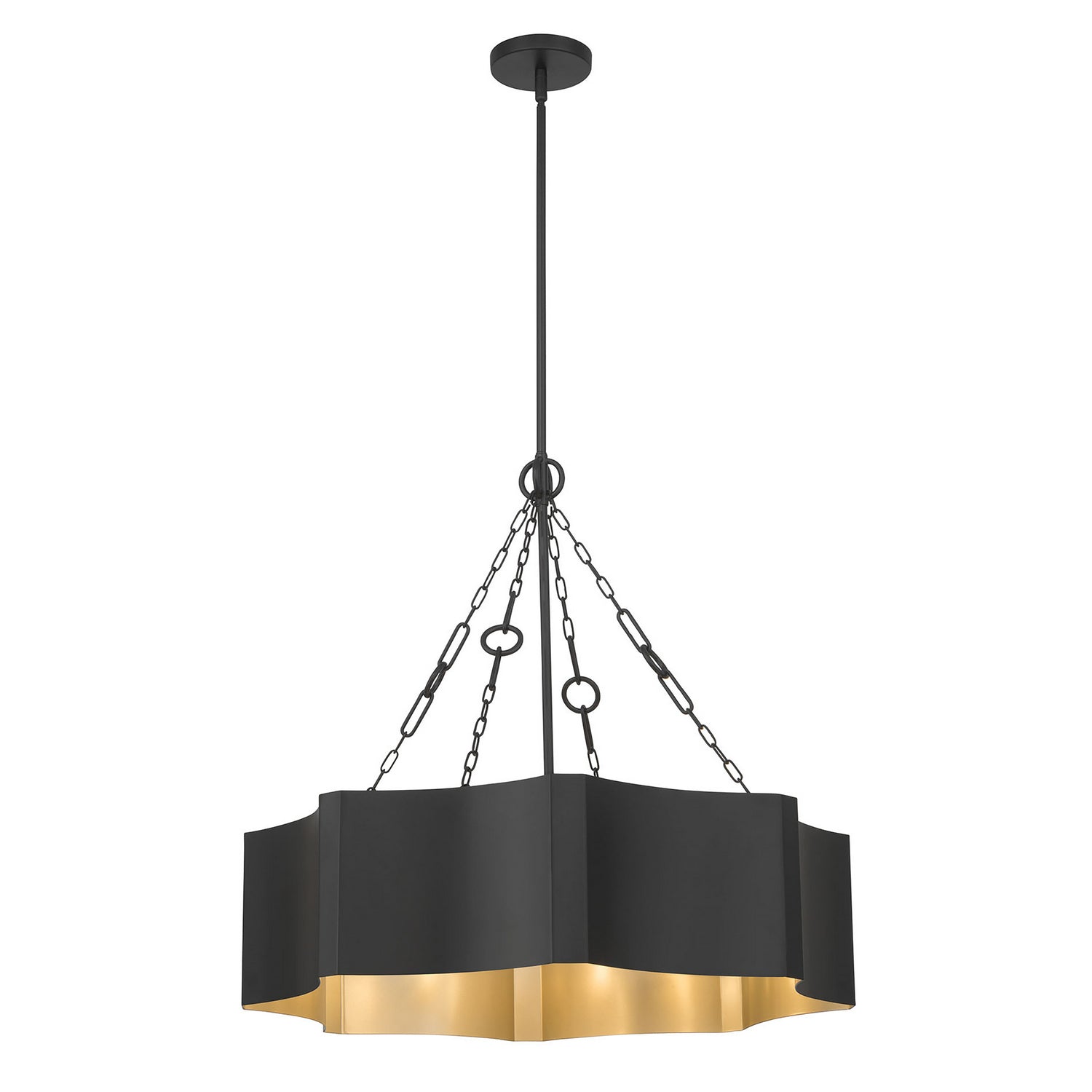 Millennium - 210205-MB/VB - Five Light Pendant - Ottavio - Matte Black