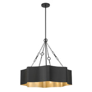 Millennium - 210205-MB/VB - Five Light Pendant - Ottavio - Matte Black
