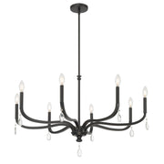 Millennium - 220108-MB - Eight Light Chandelier - Viremont - Matte Black