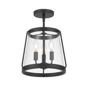 Millennium - 230103-MB - Three Light Semi-Flush Mount - Adabella - Matte Black