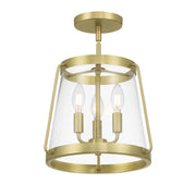 Millennium - 230103-VB - Three Light Semi-Flush Mount - Adabella - Vintage Brass