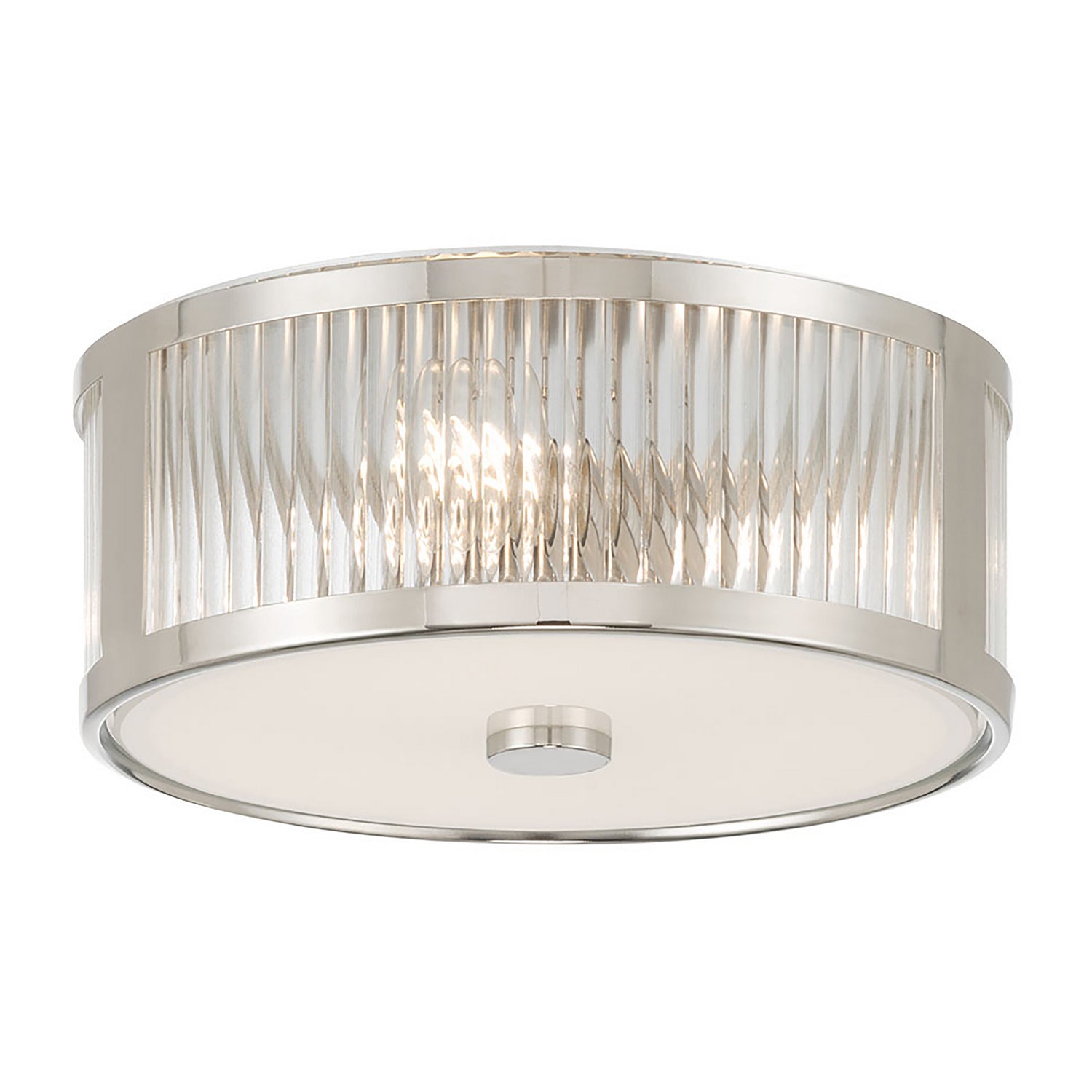 Millennium - 23203-PN - Three Light Flush Mount - Ardezia - Polished Nickel