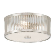 Millennium - 23203-PN - Three Light Flush Mount - Ardezia - Polished Nickel